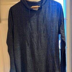 Men's Gray Hoodie lightweight Shirt
